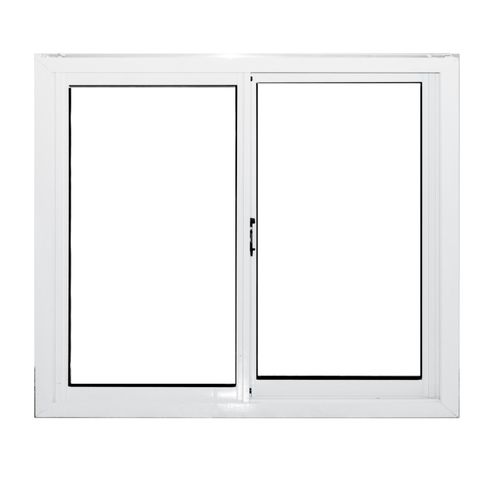 Ventana Corrediza De Aluminio Moderna Nexo Con Vidrio Entero 200X200 Blanca