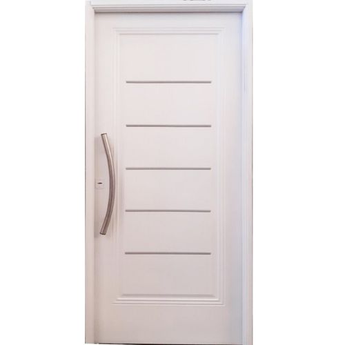 Puerta Semipremium Nexo 1 Tablero Machimbrado 85X205 Blanca Derecha