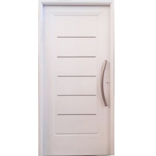Puerta Semipremium Nexo 1 Tablero Machimbrado 85X205 Blanca Izquierda