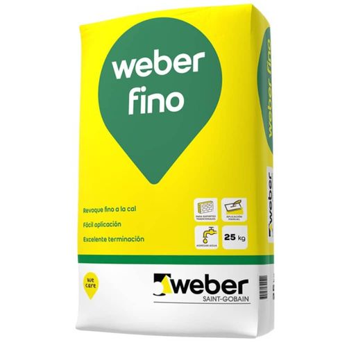 Revoque Fino Weber x 25 Kg
