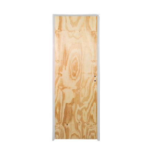 Puerta Placa De Pino Marco Aluminio Herfasa 80X200 Izquierda