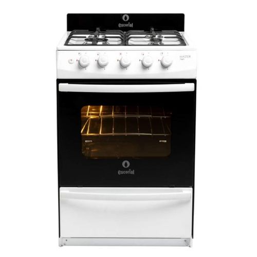 Cocina Multigas 4 Hornallas Escorial Master Style Blanca