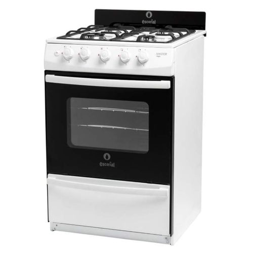 Cocina Multigas 4 Hornallas Escorial Master Style Blanca