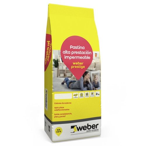 Pastina Color Weber Prestige X 2 Kg Nieve