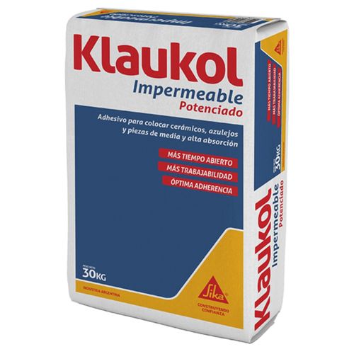 Adhesivo Klaukol Impermeable Potenciado 30 Kg