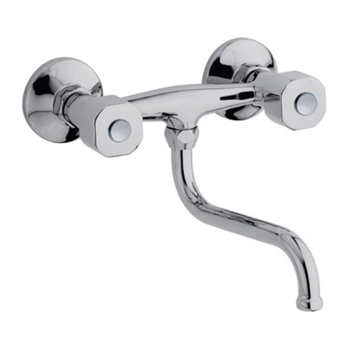 Grifería Baja Fv Arizona Plus Para Cocina/Lavadero De Pared Con Pico Móvil De Exterior