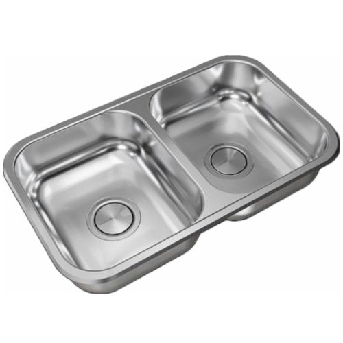 Pileta Doble De Acero 430 Johnson Para Cocina Cc28/18