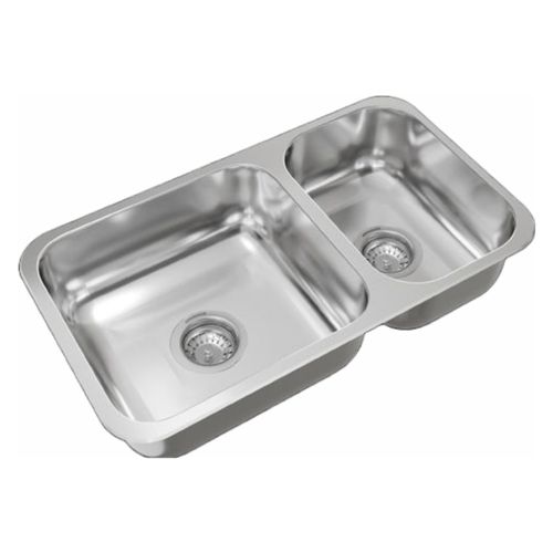 Pileta Doble De Acero 430 Johnson Para Cocina Rr37