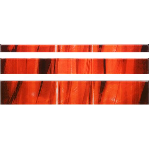 Guarda Acuarela Saks Frisos Naranja 4.95X29.7
