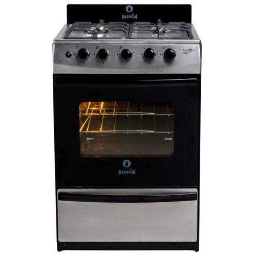 Cocina Multigas 4 Hornallas Escorial Master Style Inox Acero