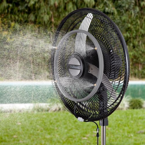 Ventilador De Pie Liliana 20" Negro 3 Aspas Metálicas