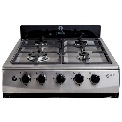 Cocina Multigas 4 Hornallas Escorial Master Style Inox Acero