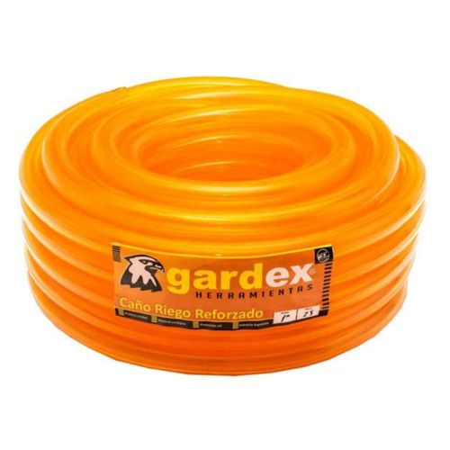 Manguera Riego Gardex Caño Cristal Naranja 1/2" X 15Mts 51235