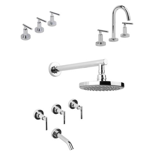 Combo De Grifería Baño Completo Estalgrif Thunder