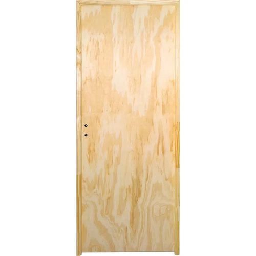 Puerta Placa De Pino Marco Madera 80*200 Izquierda