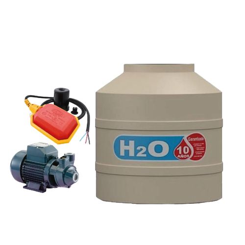 Combo Tanque H2O Tricapa 600 Litros Con Bomba - Web