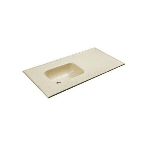 Mesada Beige Con Bacha Sin Zócalo Durafort