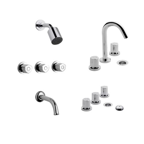 Combo De Grifería De Baño Fv Radal