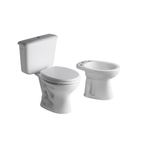 Combo De Baño Ferrum Andina Con Depósito De Apoyar + Asiento