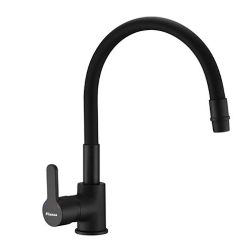 Grifería Monocomando  Piazza  Emblem Para Cocina De Mesada Negra