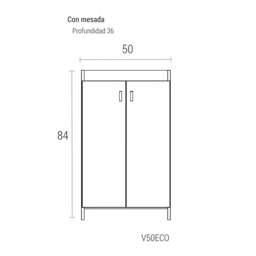 Vanitory Schneider Eco Wengue  50X84 V50Eco