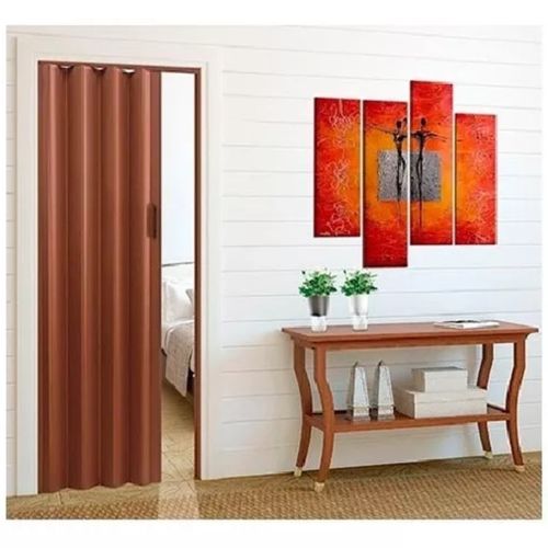 Puerta Plegadiza Fracas Pvc 80 X 200 Cedro