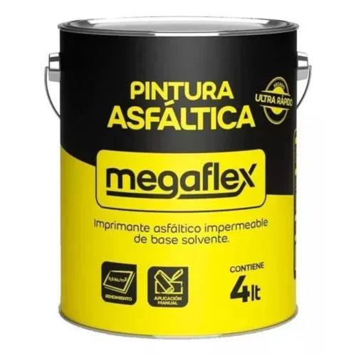 Pintura Asfáltica Megaflex X 4 Litros