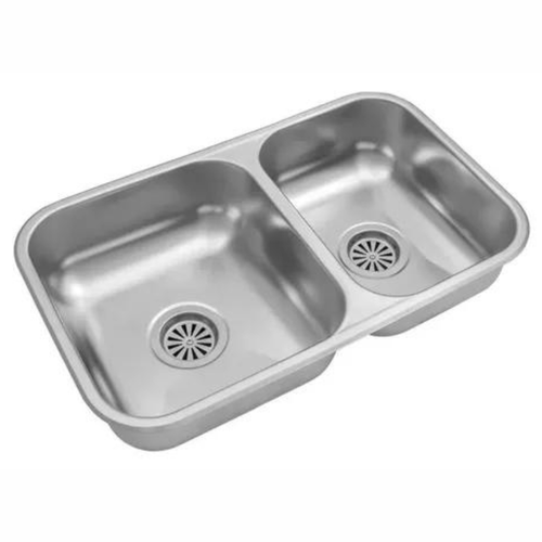 Pileta Doble De Acero 430 Johnson Para Cocina Rr63