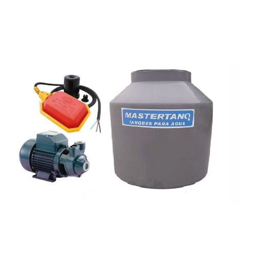 Combo Tanque Mastertanq Gris Tricapa 400L Sin Eq Web