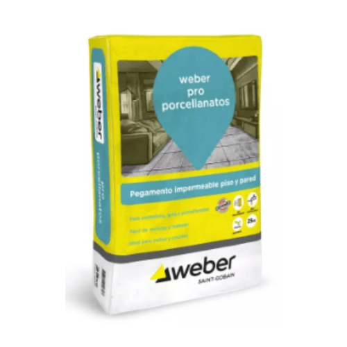 Pegamento Weber Pro Porcellanato 25kg