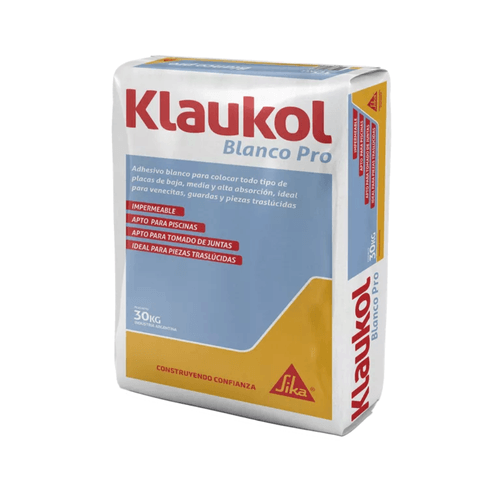 Adhesivo Klaukol Blanco Pro 30kg