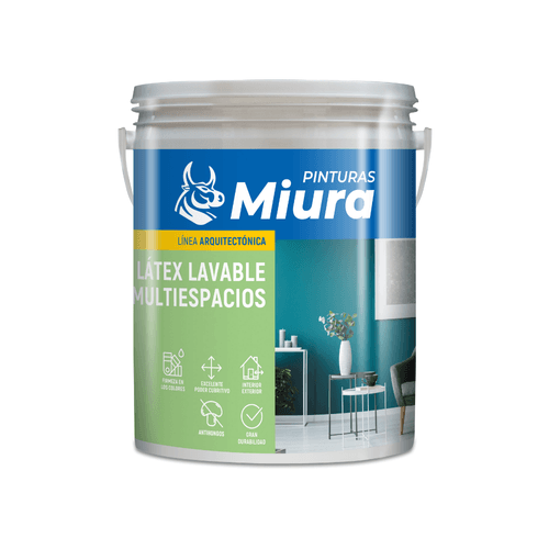 Latex Int/Ext Miura Multiespacio Rojo Pasion 1 L