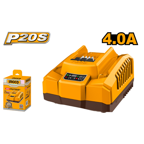 Cargador Rapido Bateria Ingco 21v 4.0ah Linea P20s