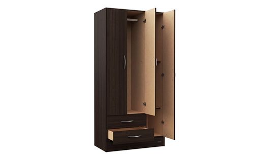 Placard Mosconi 3 Puertas 2 Cajones 85×181×46 cm Chocolate