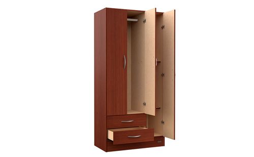 Placard Mosconi 3 Puertas 2 Cajones 85×181×46 cm Caoba