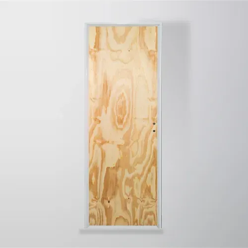 Puerta Placa De Pino Marco Aluminio Herfasa 80X200 Izquierda