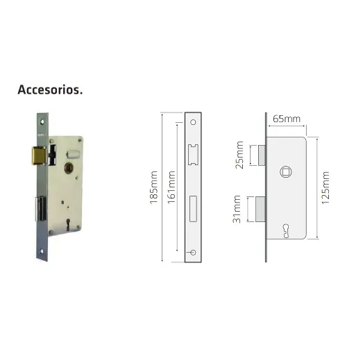 Puerta Placa De Pino Marco Aluminio Herfasa 80X200 Izquierda
