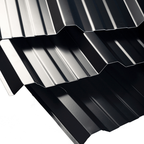 Chapa Trapezoidal Cincalum Negra Nº 25 1.10 X 2.50 Mt