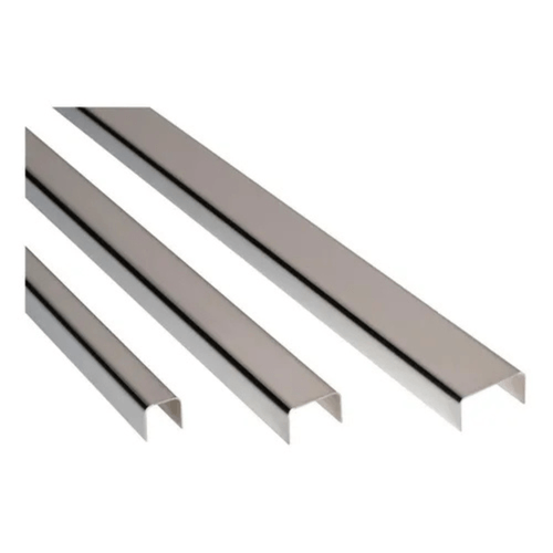 Listel Recto Moldumet Aluminio Anonizado Cromo Brillante
