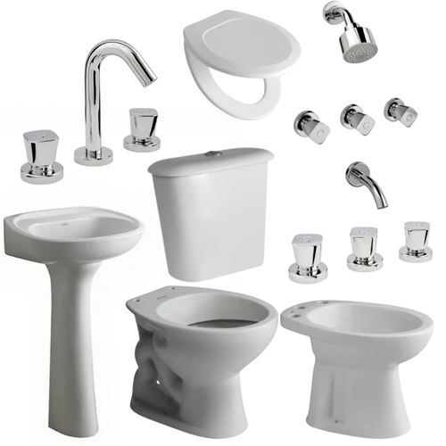 Combo Andina 5 Piezas + Griferia Vasser Completo