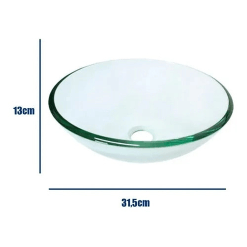 Bacha de Apoyo de Vidrio D'accord Sevilla Cristal 31,5cm