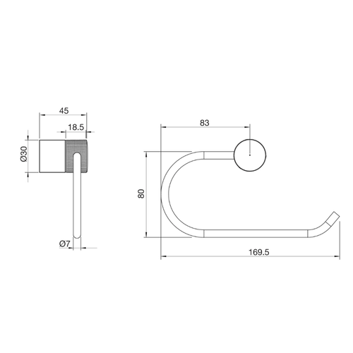 Portarollo Peirano Fabric Cromo