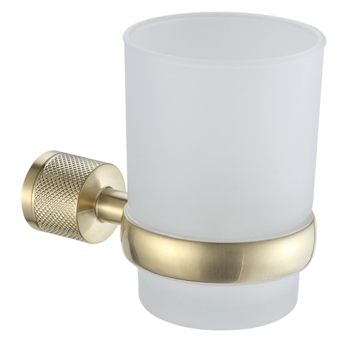 Portavaso y Cepillo Peirano Fabric Dorado