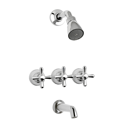 Griferia de Ducha y Bañera Peirano Ares 434/CR