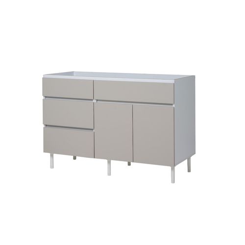 Bajo Mesada Ricchezze Livorno 2 Puertas 3 Cajones 120 cm Beige Avellana