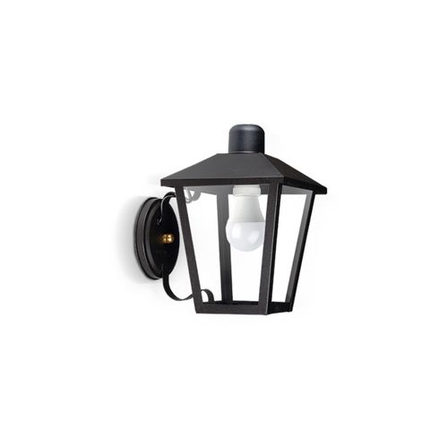 Farol Trapezoidal De Pared con Base Cruz San Justo Negro 5510-02