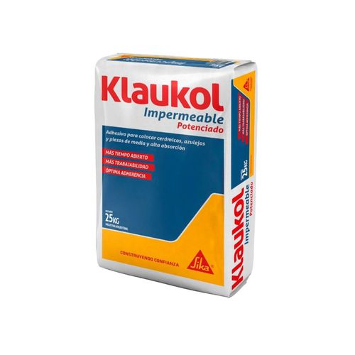 Adhesivo Klaukol Impermeable Potenciado 25 Kg